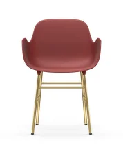Form Armchair Brass, red
