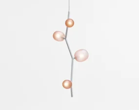 Ivy Vertical 4 PC1060 Pendant Lamp, light pink / white