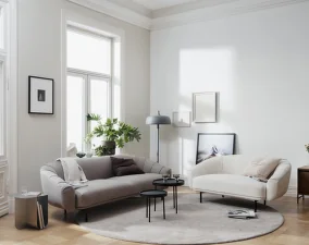 Plis Sofa 3 Seater, dark grey