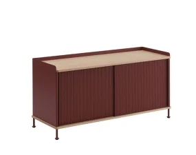 Enfold Sideboard 124x63, oak/deep red