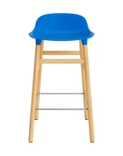 Form Bar Chair 65 cm Oak, bright blue