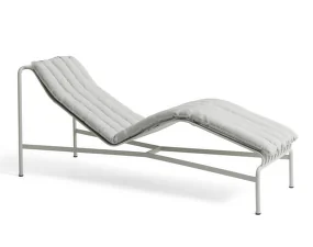 Palissade Chaise Longue Soft Quilted Cushion, anthracite