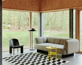 Quilton Lift 2-seater Sofa, water based lacquered oak/Naveli 113
