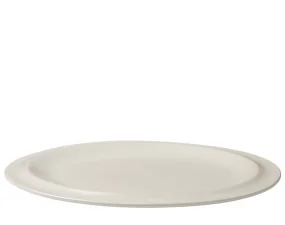 Edge Plate Ø27 cm, set of 2, ecru stoneware