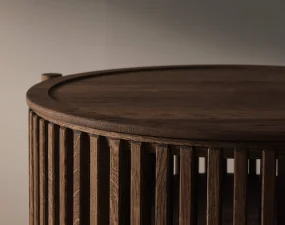 Story Bar Table, dark oiled oak