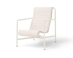 Palissade Lounge Chair High Quilted Cushion, cream white