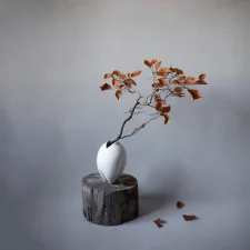Sumo Vase Slim Petit, bone white