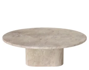 Eida Outdoor Coffee Table Ø90 H28, beige marble