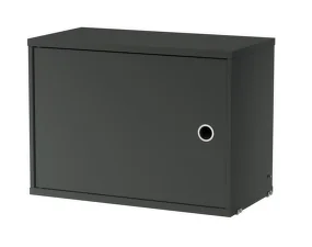 String Cabinet with Swing Door, dark grey
