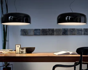 Smithfield S Suspension Lamp, glossy black