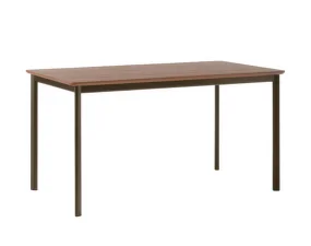 Drip HW115 Dining Table, bronzed/lacquered walnut