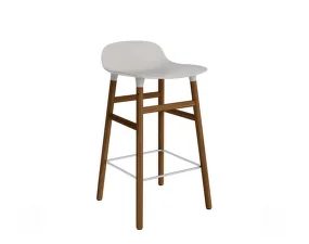 Form Bar Chair 65 cm Walnut, warm grey