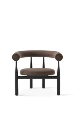 Bukowski Lounge Chair, black/Wooly Plus 1008
