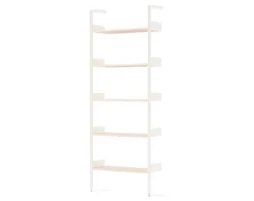 Rombe IF1 Full Bay Shelves, alabaster/lacquered oak
