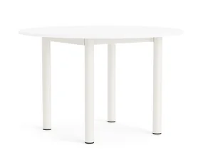 Annex Round Table Ø120, cream white/white laminate