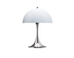 Panthella 250 Portable Lamp, chrome opal blue grey