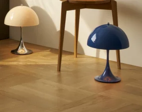 Panthella 250 Portable Lamp, opaque indigo blue