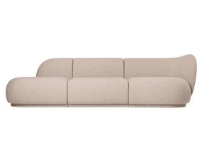 Rico Modular Sofa Open Soft Bouclé, natural