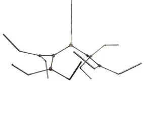 Stick Chandelier, bronze