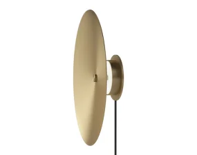 Reflection Wall Lamp, brass lacquered aluminium