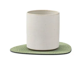 Glass Mat Curve Hippo, olive green