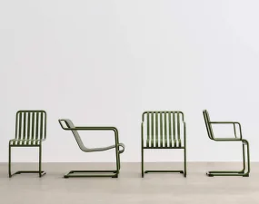 Palissade Cantilever Chair, olive
