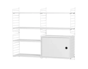 String Living Room R Shelving Set, white