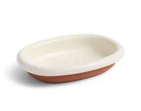 Barro Oval Dish S, off-white