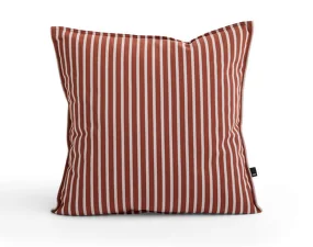 Terrazza Cushion, terracotta bold stripe