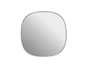 Framed Mirror 40 cm, grey/clear