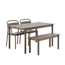 Linear Steel Table 200 cm, taupe