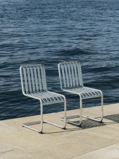 Palissade Cantilever Chair, galvanised