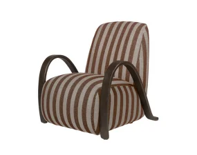 Buur Lounge Chair Louisiana, sand/chocolate