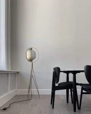 Pearl Floor Lamp, brass