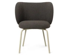 Rico Dining Chair, Hallingdal dark grey brown / cashmere