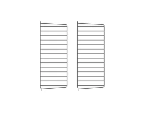 String Wall Panel 75 x 30, 2 pcs, dark brown