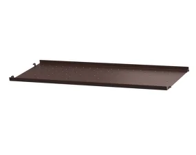 String Metal Shelf Low Edge 78 x 30, dark brown