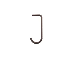 String Hooks, Set of 5, dark brown