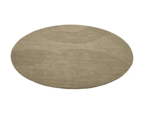 Zen Rug Round Ø200 cm, dark beige
