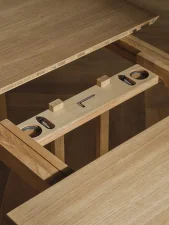 Kuma Dining Table Extension Leaf, dark oiled oak