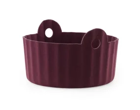 Colu Basket, burgundy