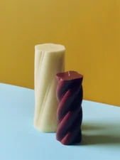 Soft Serve Candle Medium, bordeaux