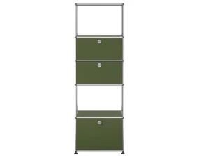 USM Haller Shelving Unit M52, olive green
