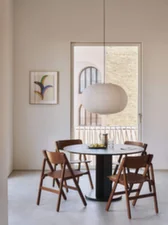 Backflip Chair, bronze lacquered beech