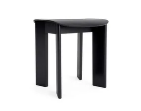 Chisel 10 Stool, black lacquered oak