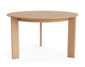 Chisel 20 Table Round Ø127, lacquered oak