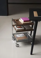 Alima Trolley NDS2, chrome / walnut