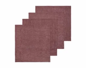 Hala Napkins Set of 4, chestnut