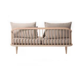 Fly SC2 Sofa, white oak/Hot Madison 094