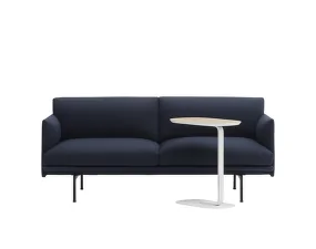 Relate Side Table 60.5, off-white/oak